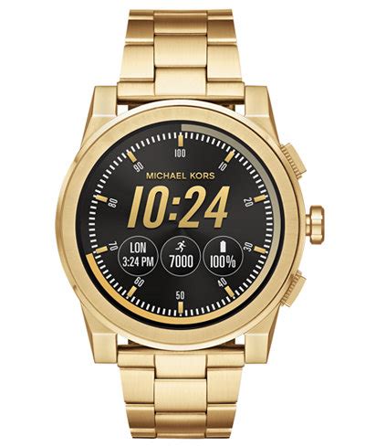 michael kors grayson gold tone smartwatch|mike kors access grayson review.